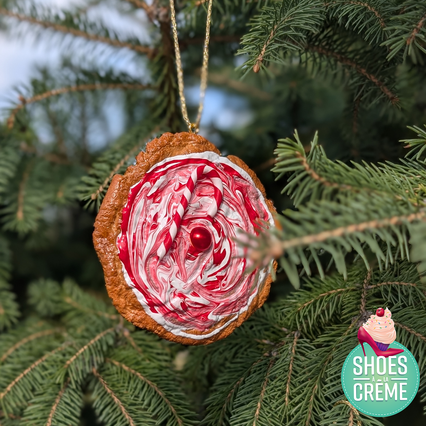 Cookie de sapin sucre d'orge