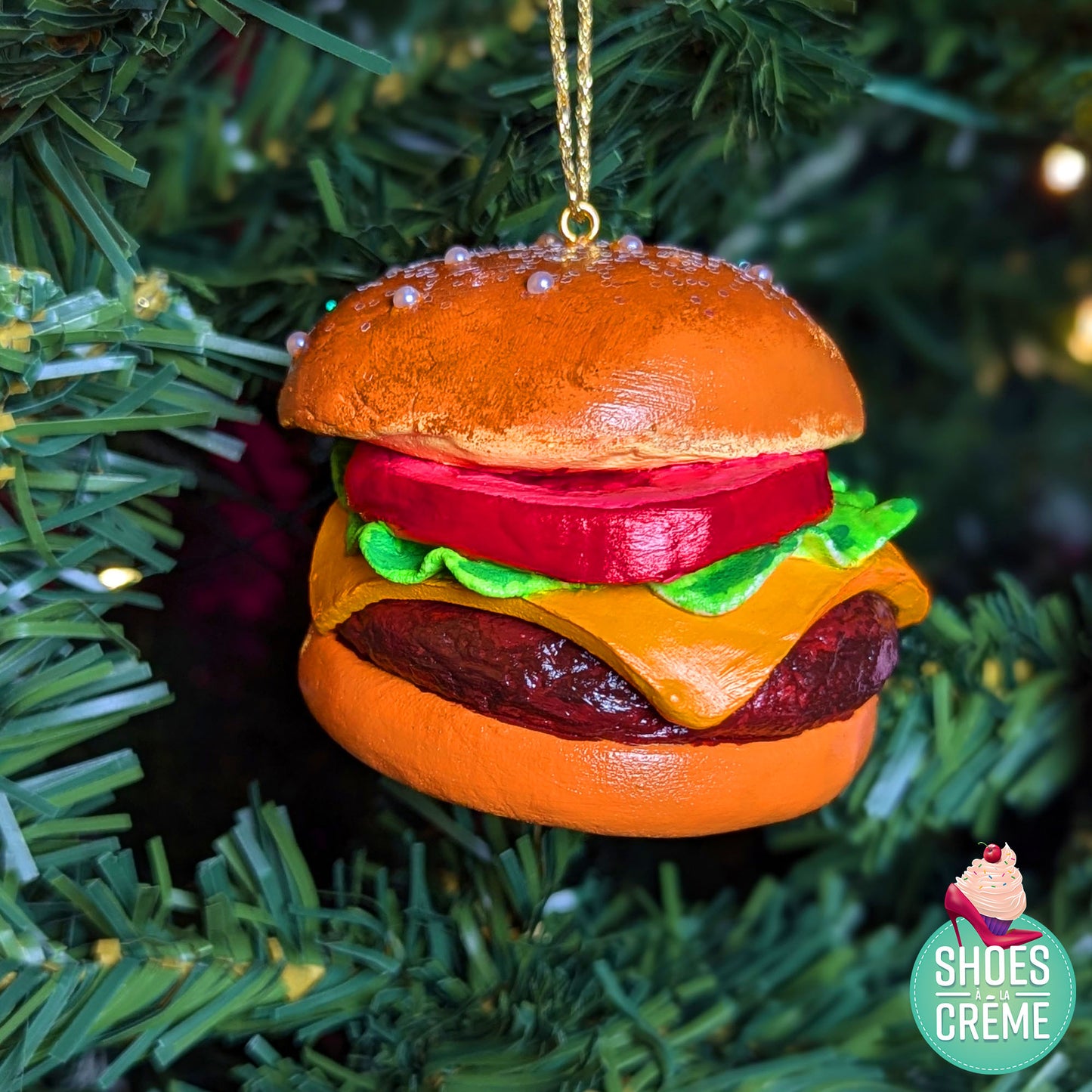 Holiday tree burger