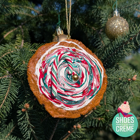 Cookie de sapin sucre d'orge vert