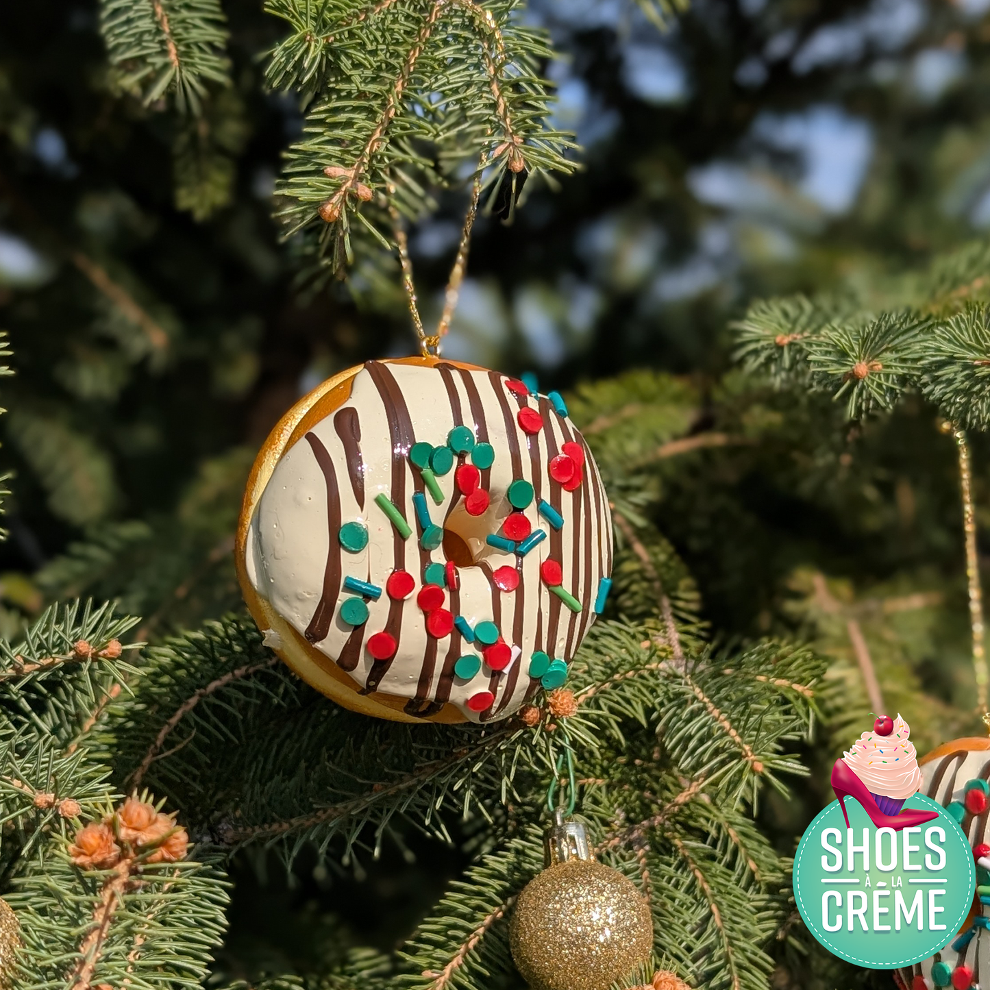 Donut de sapin marbré