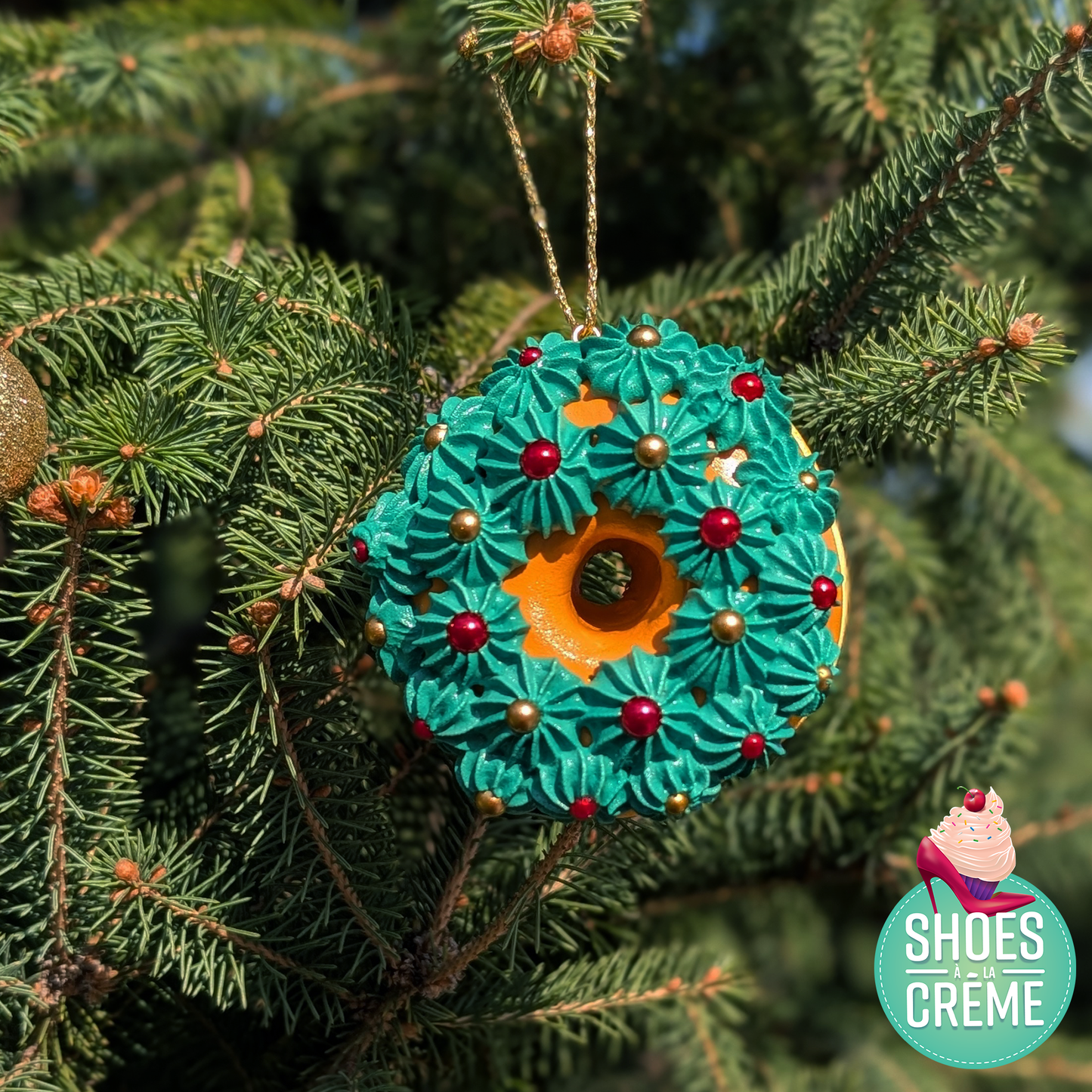 Donut de sapin couronne des fêtes