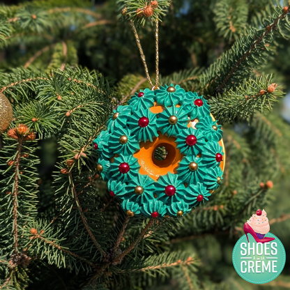 Donut de sapin couronne des fêtes