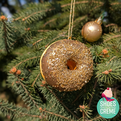 Donut de sapin or - pièce unique