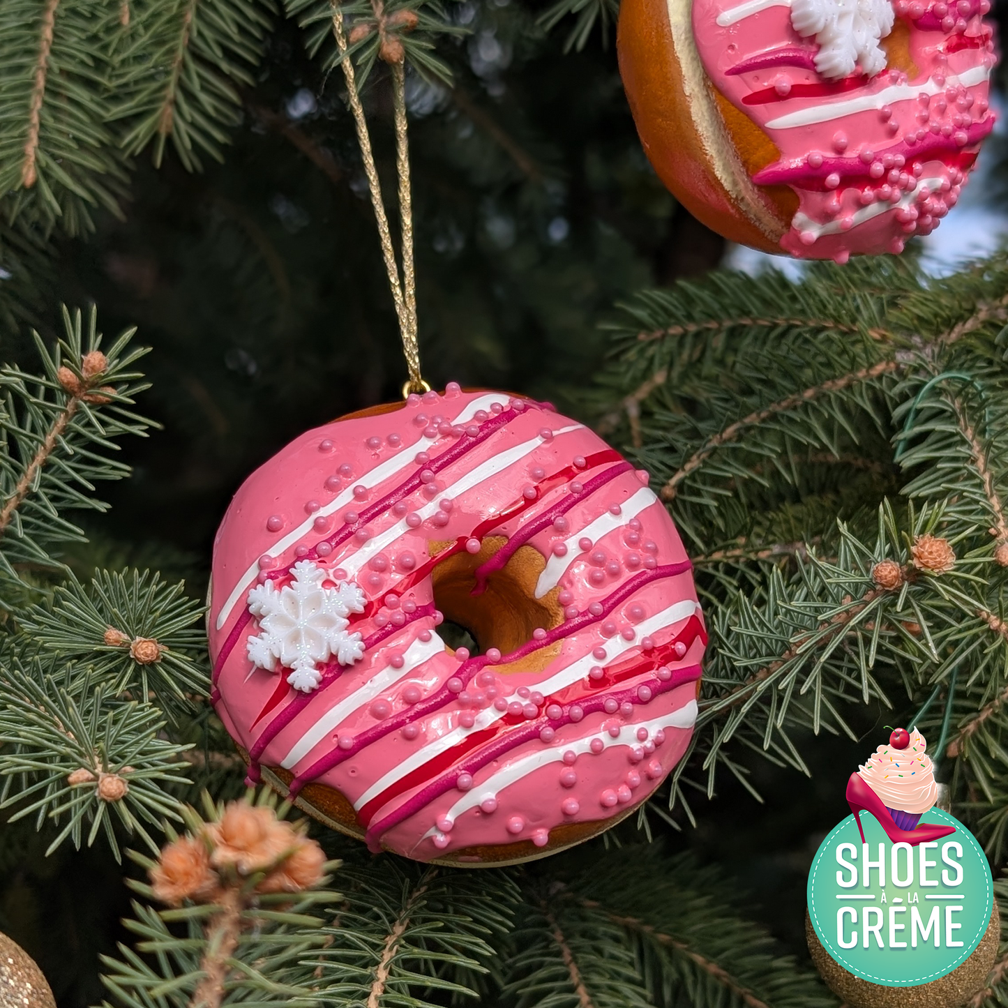 Donut de sapin rose