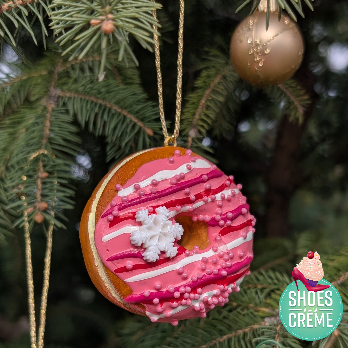 Donut de sapin rose